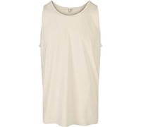 Build Your Brand Camisetas sin Mangas Hombres, Adulto, Beige, L