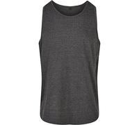 Build Your Brand Camisetas sin Mangas Hombres, Adulto, Gris, M