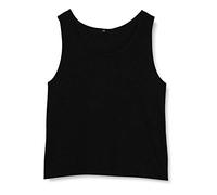 Build Your Brand Camisetas sin Mangas Hombres, Adulto, Negro, L