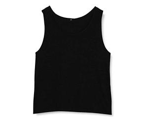 Build Your Brand Camisetas sin Mangas Hombres, Adulto, Negro, L