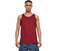 Build Your Brand Camisetas sin Mangas Hombres, Adulto, Rojo, M