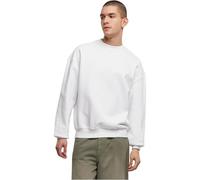 Build your Brand Cuello Redondo de algodón Ultra Resistente Sudadera, Blanco, XXXXXL para Hombre