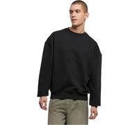 Build Your Brand Cuello Redondo de algodón Ultra Resistente Sudadera, Negro, XS para Hombre