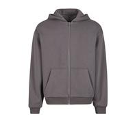 Build your Brand Fluffy Zip Hoody Sudadera Hombre Cremallera Imprimible Caliente