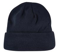 Build Your Brand Gorro Unisex Heavy Knit Beanie, para Hombres y Mujeres, en Muchos Colores, Talla única, Azul Marino, Talla única