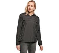 Build Your Brand Ladies Basic Pull Over Jacket Cardigan jersey Mujer, Negro, L
