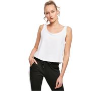 Build Your Brand Ladies Oversized Tanktop Camiseta, Mujer, White, XS