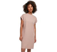Build Your Brand Ladies Turtle Extended Shoulder Dress, Vestido Mujer, duskrose, L