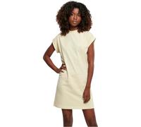 Build Your Brand Ladies Turtle Extended Shoulder Dress, Vestido Mujer, softyellow, S