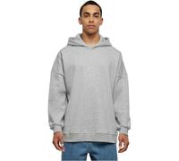 Build Your Brand Oversized Cut On Sleeve Hoody Sudadera con Capucha, Grey, 3XL para Hombre
