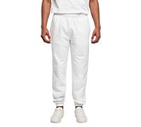 Build Your Brand Pantalones básicos para Correr, Blanco, S para Hombre