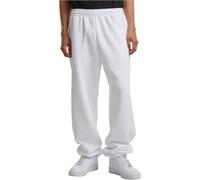 Build Your Brand Pantalones Deportivos para Hombres, Blanco, L