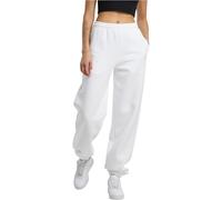 Build Your Brand Pantalones Deportivos para Mujeres, Blanco, L