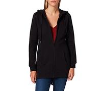 Build Your Brand Parka con Capucha para Mujer Sudadera, Negro, XXXL