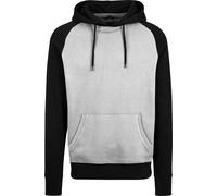 Build Your Brand Raglan Hoodie BY077 - Hombres Kangaroo Manga de bolsillo de con