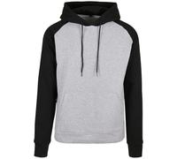 Build Your Brand Sudadera Básica Raglán Capucha para Hombre