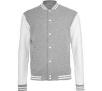 Build your brand Sudadera College Chaqueta Luz de Hombres Set-In Contraste Fama