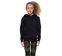 Build Your Brand Sudadera con Capucha básica para niños, Disponible en Muchos Colores, Tallas 110/116-158/164, Negro, 122 cm-128 cm