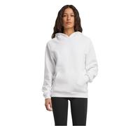 Build Your Brand Sudadera con Capucha de Las Mujeres, 70% Algodón 30% Poliéster, Blanco, M