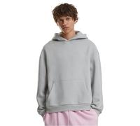 Build Your Brand Sudadera con Capucha de los Hombres, 70% Algodón 30% Poliéster, Asfalto Ligero, L