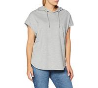 Build Your Brand Sudadera con Capucha para Mujer By034-ladies sin Mangas, Gris, M