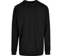 Build Your Brand Sudadera de manga larga orgánica con costilla de manguito durab