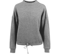 Build Your Brand - Sudadera oversize con cuello redondo para mujer