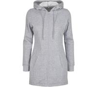 Build your Brand Sudadera Parka Mujer Abrigo Forrado Polar Fleece Cierre
