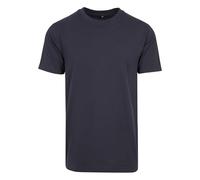 Build Your Brand T-Shirt Round Neck Camiseta, Hombre, navy, XS