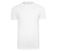 Build Your Brand T-Shirt Round Neck Camiseta, Hombre, white, XS