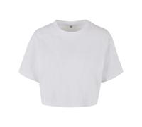 Build Your Brand - Top Crop de Manga Corta para Mujer