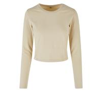 Build Your Brand Top Crop de Manga Larga para Mujer (RW9814)