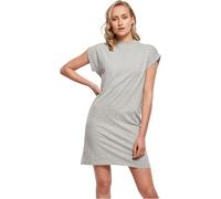 Build Your Brand Vestido de Mujer con Hombros extendidos Casual, Gris, M