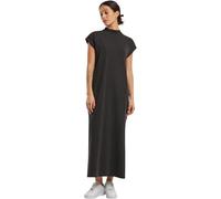 Build your Brand Vestido Largo Vintage para Mujer, 100% algodón, Tallas XS a 5XL, Negro, S