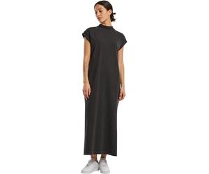 Build your Brand Vestido Largo Vintage para Mujer, 100% algodón, Tallas XS a 5XL, Negro, S