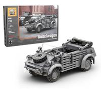 Buildarmy WW2 - Bloque de construcción de ladrillo alemán Kubelwagen modelo de coche, 178 piezas