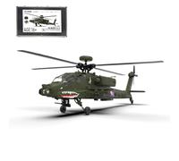 BuildCubes 1/32 F11 AH64 RC helicóptero para adultos, 2.4G 6CH Flybar sin alerón 6G/3D truco RC helicóptero militar, modelo de helicóptero del ejército RC juguete regalo -RTF
