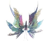 BuildCubes Puzzle de metal 3D para adultos, Steampunk QianYuDie Mechanical Butterfly 3D Puzzle Metal Maqueta de Maqueta, 50+PCS DIY Montaje Animal Modlell Toys Kit de regalo