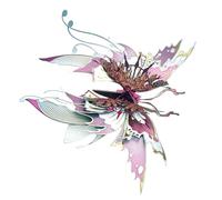 BuildCubes Puzzle de metal 3D para adultos, Steampunk QianYuDie Mechanical Butterfly 3D Puzzle Metal Maqueta de Maqueta, 50+PCS DIY Montaje Animal Modlell Toys Kit de regalo