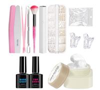 Builder Nails Gel, 3D Sculpting Gel, Carving Patterns, Long Lasting Manicure Solution, Sturdy Set for Salon, Home Use, Women, and Beauty Enthusiasts