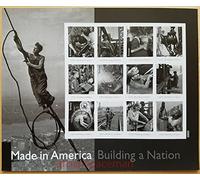 Building a Nation Man on Cable Hoja de 12 sellos postales actuales de primera clase Scott 4801