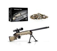 Building Blocks Set with 1086 Pcs Model Gun, 1:1 Scale Shooting Sniper Toy Suitable for Adults, Teens 14+, Perfect for Sniper Enthusiasts