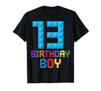 Building Bricks 13 Cumpleaños Niño Trece Años Maestro Constructor Camiseta