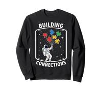 Building Connection Astronaut Autism Sudadera
