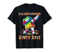 Building Memories Since 2012 Birthday Master Builder Camiseta