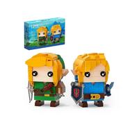 BuildMoc Breath Of The Wild Brickheadz Link Building Block Set for Zeldaed Character Collection Toys for Children Birthday Gifts334PCS with BoxPaper I