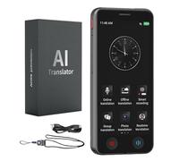 Builrand Dispositivo traductor de idiomas de IA, 139 idiomas en línea y fuera de línea, 98% de precisión, traducción instantánea de fotos de texto de voz de 0,2 s, traductor instantáneo portátil de 5