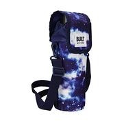 BUILT Bolsa para Botellas con Asas 100% Polyester y Seguro para Alimentos PEVA 9 x 11 x 25cm Diseño 'Galaxia' Multicolor