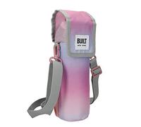 BUILT Bolsa para Botellas con Asas 100% Polyester y Seguro para Alimentos PEVA 9 x 11 x 25cm Diseño 'Interactivo' Multicolor