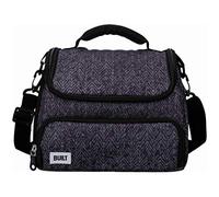 BUILT Bolsa Porta Alimentos Hermética con el Diseño "The Professional", Poliéster/PEVA, Negro, 11,5 x 17 x 24 cm